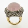 Joyas Jose Luis Joyero Anillos Con Diamantes | Anillo Oro 18 Kilates Con Cuarzo Rosa Y Diamantes