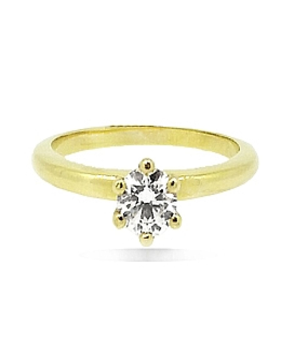 Joyas Jose Luis Joyero Anillos Con Diamantes | Anillo Oro 18 Kilates Con Diamante