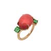 Joyas Jose Luis Joyero Anillo De Oro Rosa | Anillo Oro 18 Kilates Con Coral